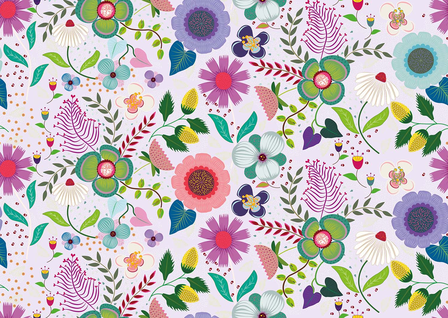Floral Spring Garden(lavender) (PS 227)
