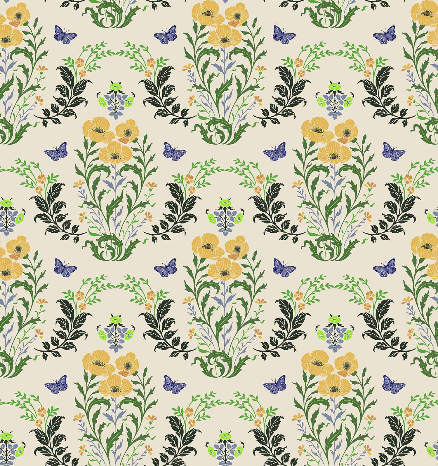 Poppy Love(pale gold,butter yellow) (PS 142)