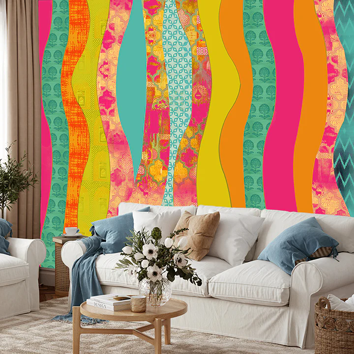 Sunset Wavy Abstract (KM 1018) - Image 2