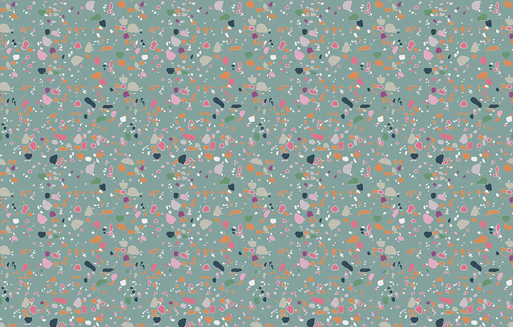 Terrazzo(navy,pink, salmon) (PS 233)
