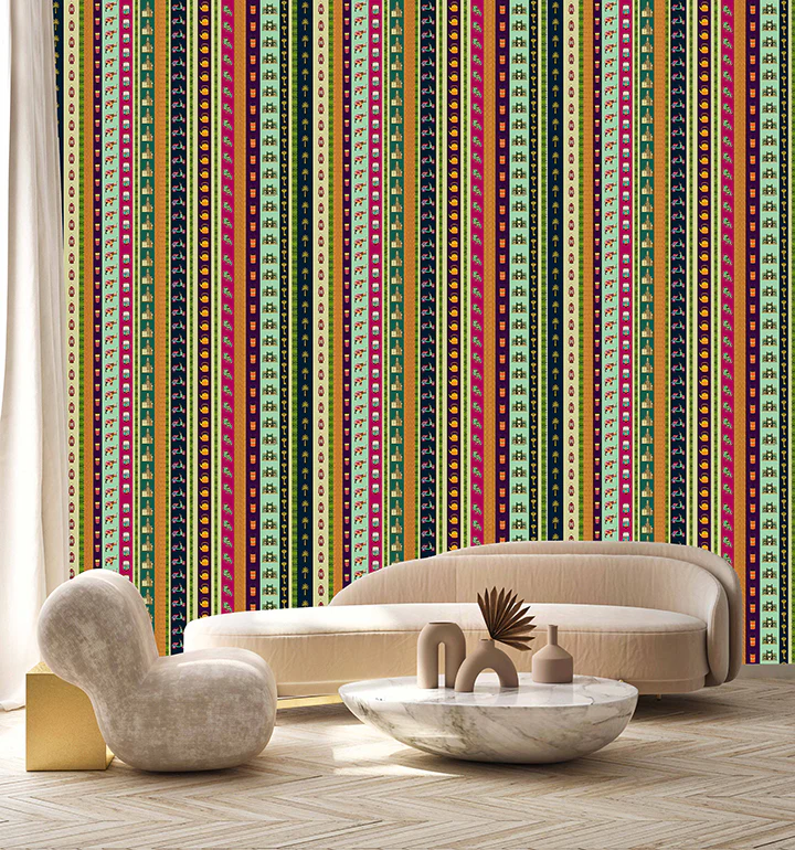 Tropical Kitsch Stripes (KM 1015) - Image 2