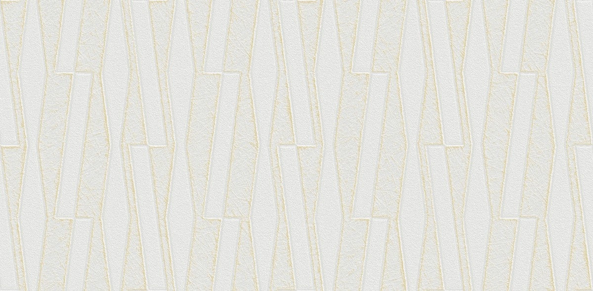White Modern Geometric Columns (88692-1)